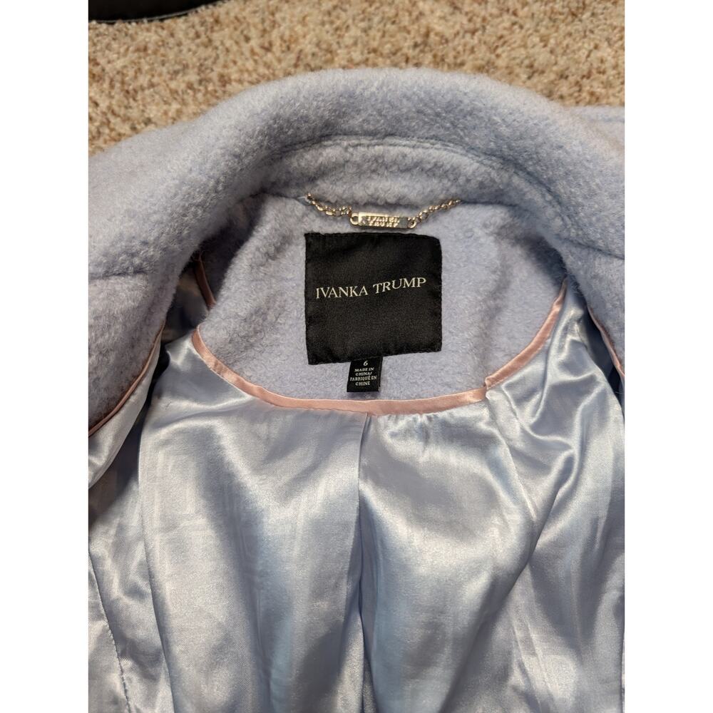 IVANKA TRUMP Double Breasted Textured Wool Blend Jacket/Coat, size Women's 6 - Picture 3 of 16